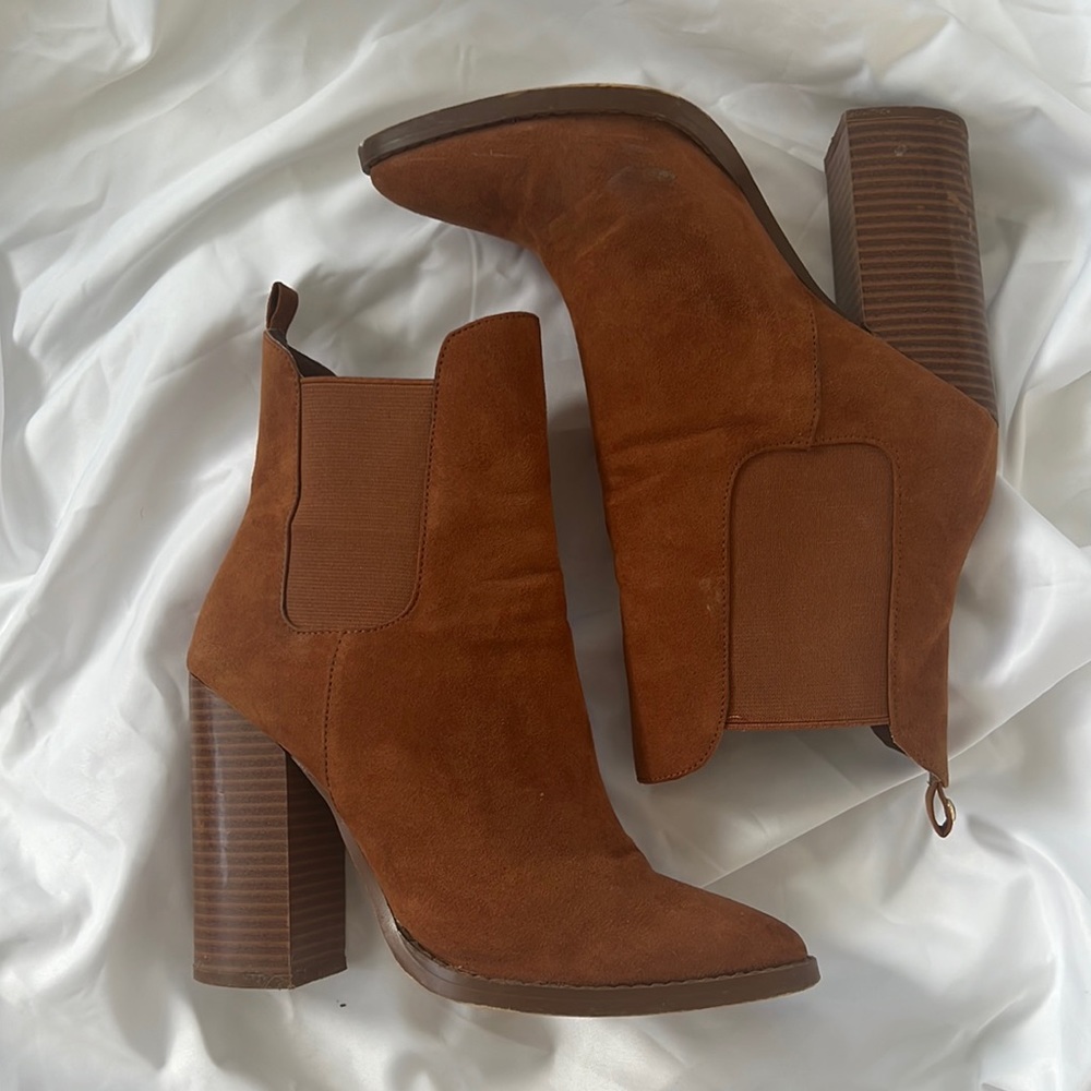 Brown booties